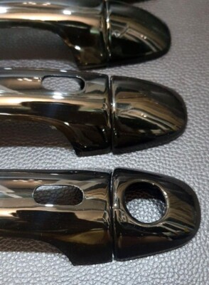 4DOOR HANDLE HAND COVER BLACK GLOSSY (TOP ) FOR TOYOTA NEW