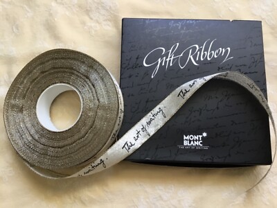 montblanc the art of writing gold metallic ribbon with box ebay montblanc the art of