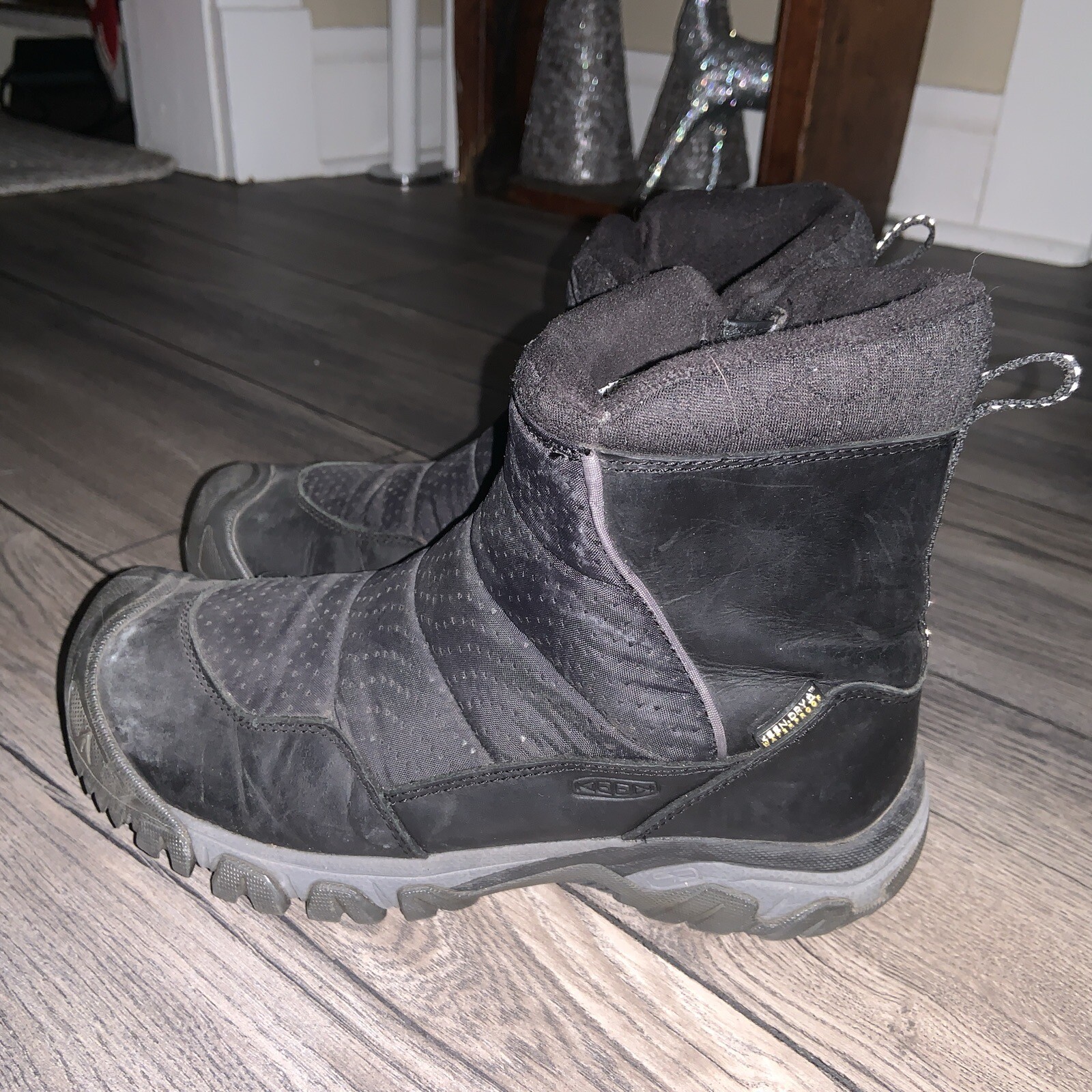 Keen HOODOO III BASSI Stivali Corti Isolati Donna US 7 5 EU 38 Impermeabili Grigi