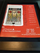 Primus & Ozzy Osbourne NIB Rare Original Radio Promo Poster Ad Framed! #5