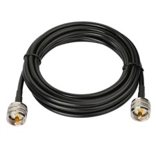 RG58 15m Coax Cable with 2x PL-259 male plug UHF for Ham or CB Radio or Scanner