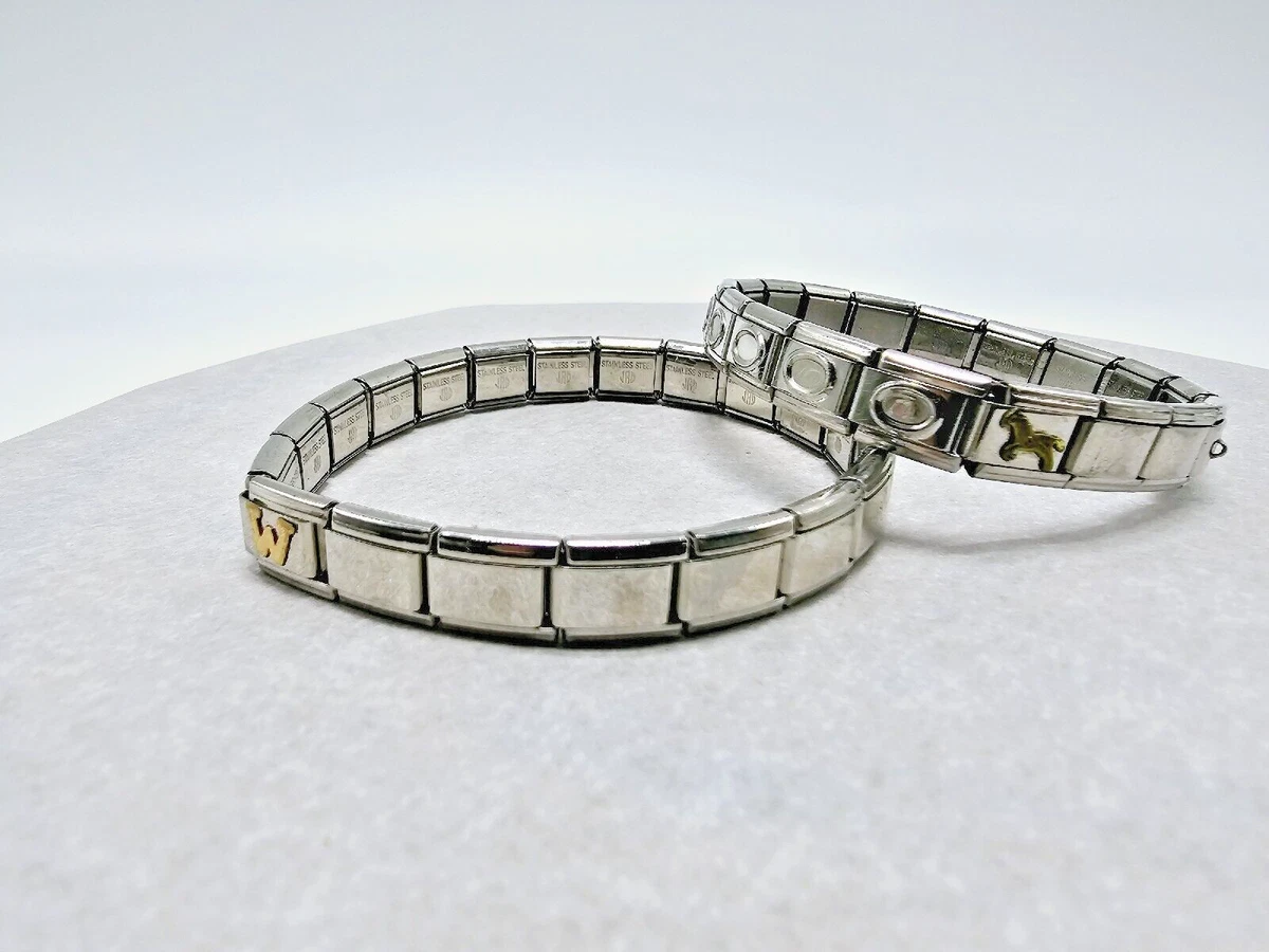 Heavy 170g Silver Gold 316L Stainless Steel Men's Curb Cuban Bracelet  8.5