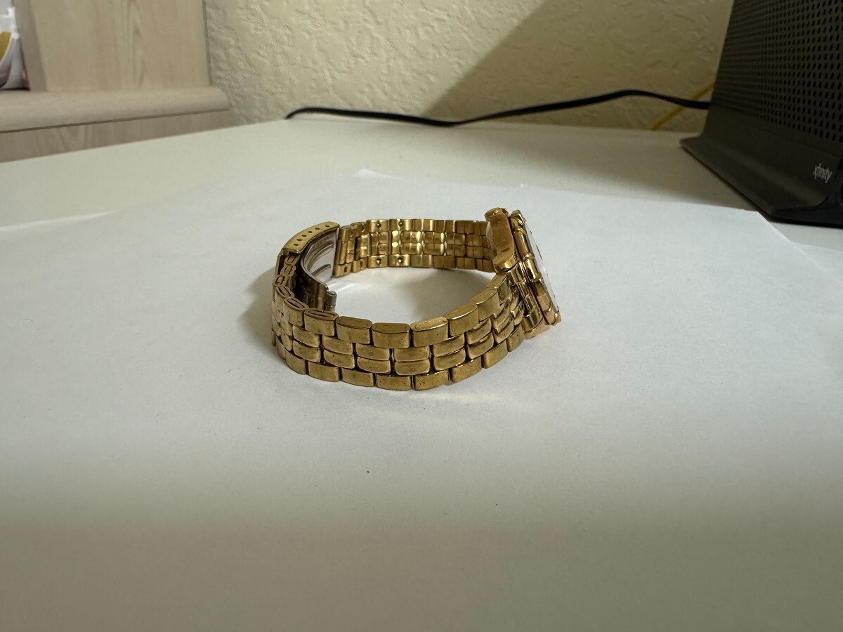 Ladies Seiko 7N82-0261 Sports 50 Yellow gold tone watch 26mm | eBay