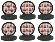 8" High Teck Black Waffle Pad (compared to 3M 05725 buff pads) - 12 Pack