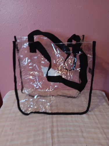 Philadelphia Eagles Clear Reusable Tote Bag NFL Compliant 11.5 x 11.5 X 5.5 - Picture 3 of 4