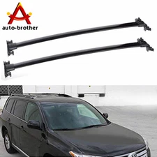 Top Roof Rack Cross Bar Luggage Black Aluminum For Toyota 2008-2013 Highlander