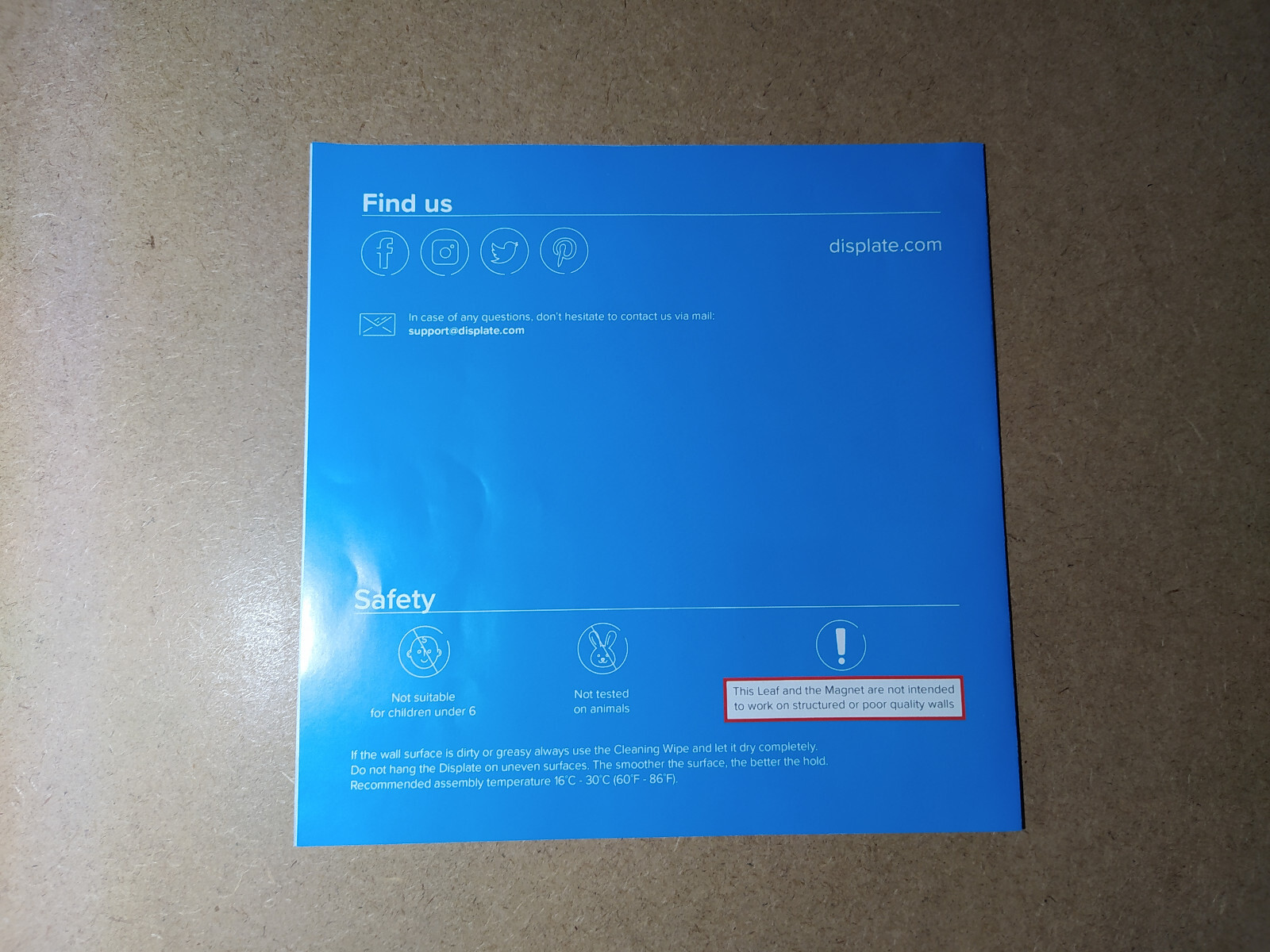 6x Displate Mount Wall Holder Set Limited Edition Orginal