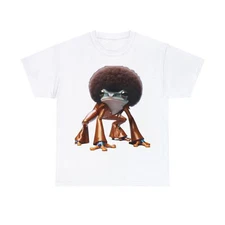 Unisex Adult Graphic T Shirt: 70s Disco Frog Fashion Funny Afro Platform Tee
