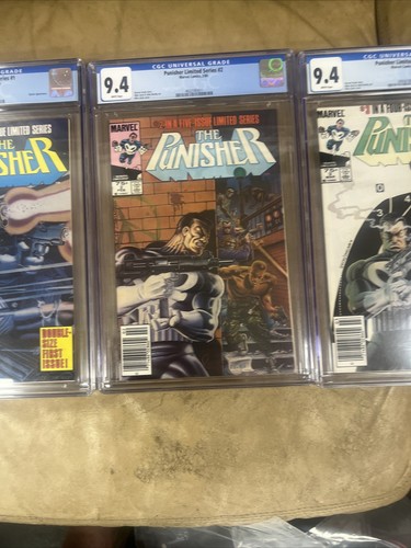ALL NEWSSTAND Punisher Limited Series Complete Run 1-5 CGC 9.4 RARE LOT - 第 3/7 張圖片