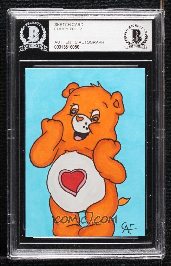 Care Bears Tenderheart Bear Original Art Sketch Card 1/1 BAS
