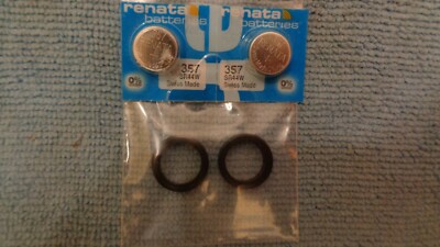  Pulsar LED watch battery spacers AND batteries for Pulsar, Hamilton, Omega