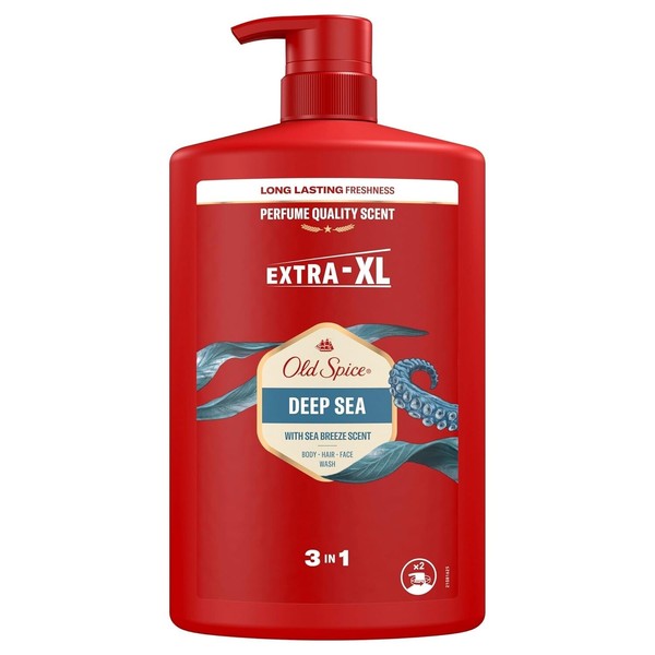 ✅ Old Spice Deep Sea Duschgel Shampoo Shower Gel Herren KöRper Haar Xxl 1000Ml ✅-image