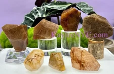 Wholesale Lot 2 Lbs Natural Copper Gold Rutilated Quartz Freeform Crystal