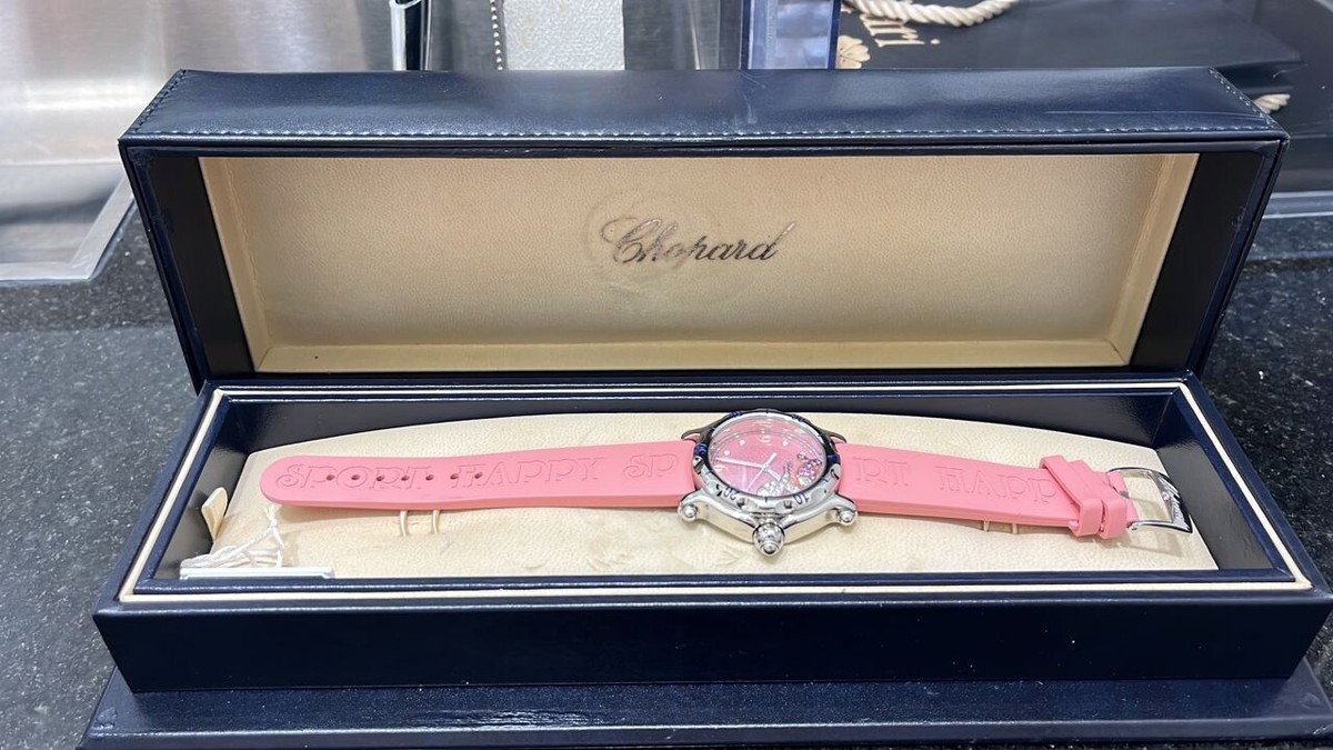 Chopped ハッピースポーツ美品 ピンクハートダイヤ Chopard Happy Sports Pink, never used, new with box and