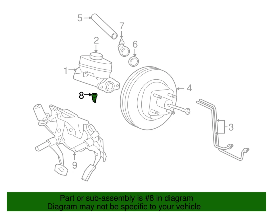 Ford 2003-2019 genuino - Transductor de presión 2L1Z-2B674-AB Foto 2 de 4