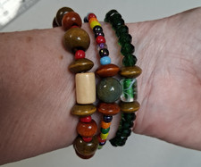 Beaded Stretch Friendship Bracelets, Women, Set of 3, F32
