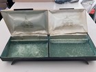 Beautiful Vintage Farrington Jewelry Box Black Lucite, Cushions, Velvet Interior — photo 1