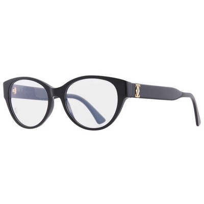 Cartier Double C de Cartier Demo Cat Eye Ladies Eyeglasses CT0315O 001 53