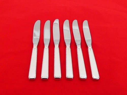 Set of 6 Towle Sterling Silver Old Lace Butter Spreaders DN-3