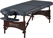 Master Massage Newport Portable Massage Table Package with Denser 2.5" Cushion,
