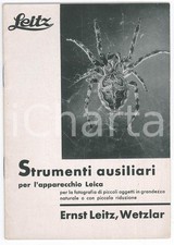 1935 WETZLAR Ernst LEITZ Strumenti ausiliari per l'apparecchio LEICA *ILLUSTRATO