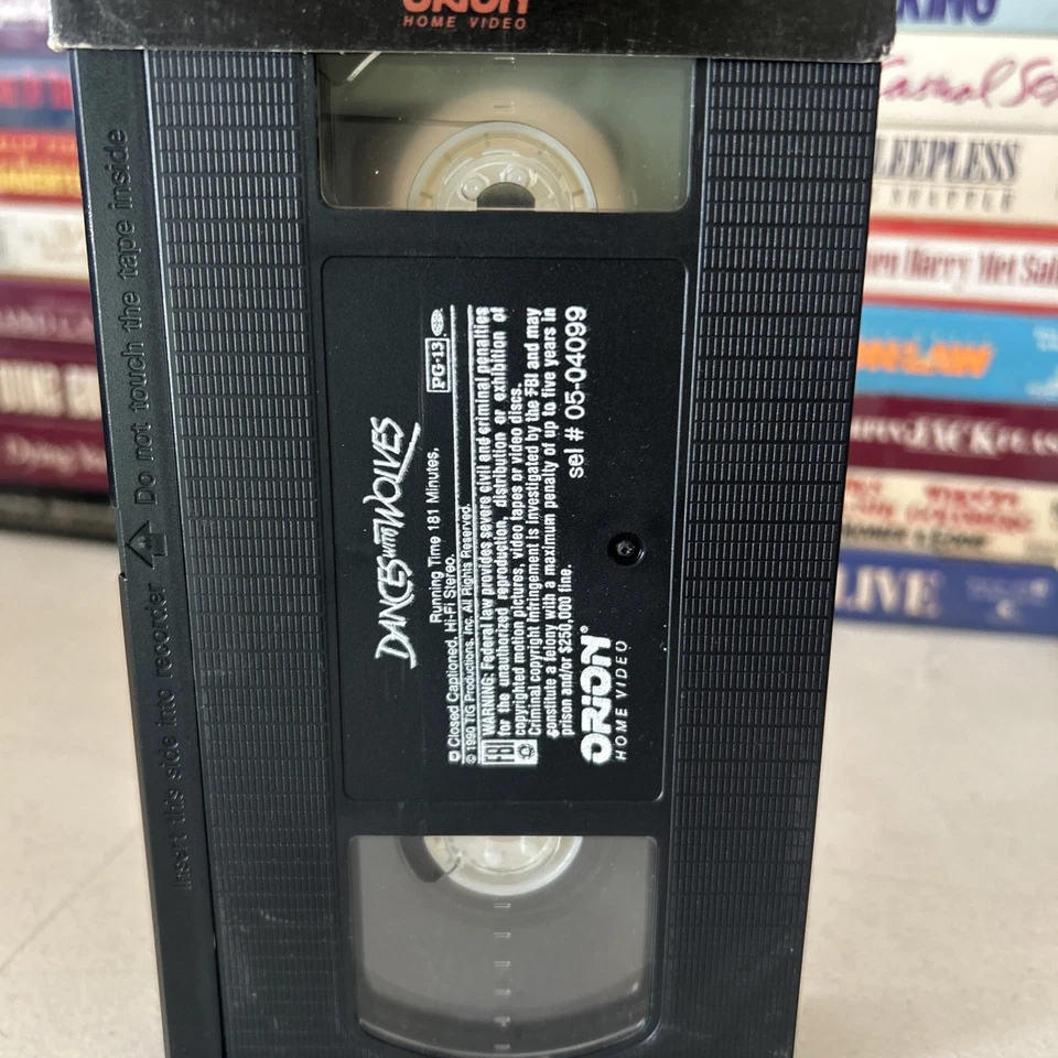 Dances with Wolves VHS 1991 Kevin Costner Oscar Best Picture - Tested - Image 3 of 3