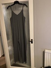 Tuta gilet donna SHEIN grigio curvo taglia 1XL (18) scollo a V con elastico