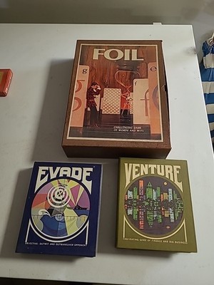 Lot Of 3 Vintage 3M Gamette Bundle - Venture Foil Evade Games