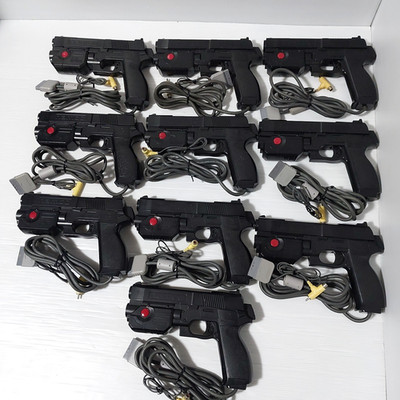 Lot of 10 Namco NPC-103 GunCon Light Gun Controllers Tested For CRT Import Japan