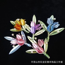 Multicolored Hair Clip Hair Comb Daily Versatile Antique Hanfu Jewelry Headwear