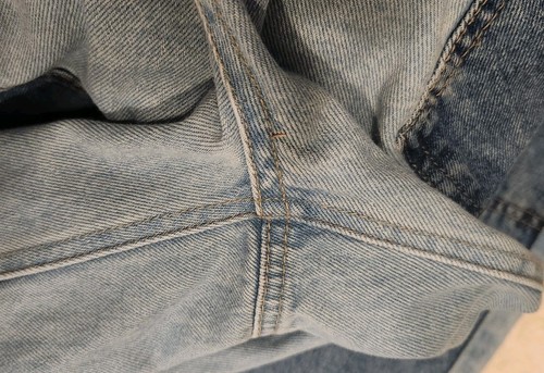 EMPYRE Double Knee Jeans Mens 32x29 Blue Denim Baggy Relaxed Skater Grunge Y2K - 第 13/13 張圖片