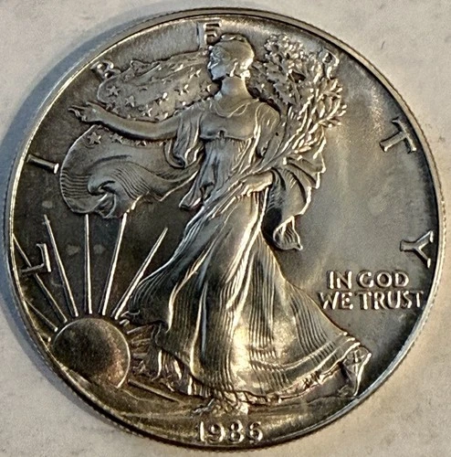1986 American Silver Eagle $1 – 1 oz .999 Fine Silver – First Year Issue