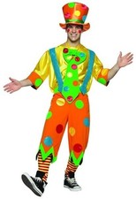 Toots The Clown Circus Man Male Costume Adult Standard
