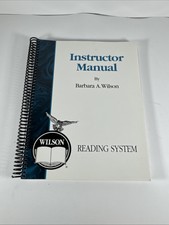 Instructor Manual (Wilson Reading System) - S...