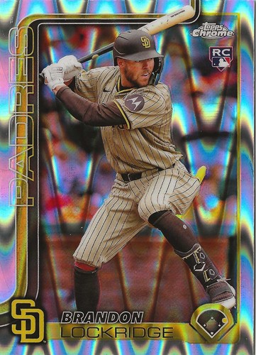 2025 Topps Chrome - Raywave Refractor #106 Brandon Lockridge (RC)