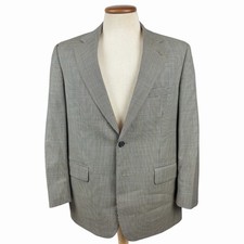 Brooks Brothers Houndstooth Wool Sport Coat Blazer Wool Cashmere Men 40S