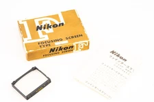 Nikon F Focusing Screen Type F Matte Fresnel w Microprism in Box Vintage V23