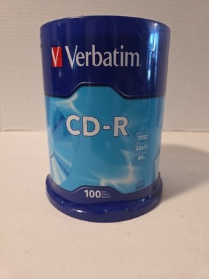 Verbatim 94554 700MB 52x CD-R Disc Pack of 100 Sealed 
