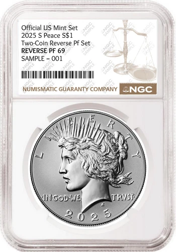 2025 Peace Reverse Proof Silver Dollar NGC RP69 Brown