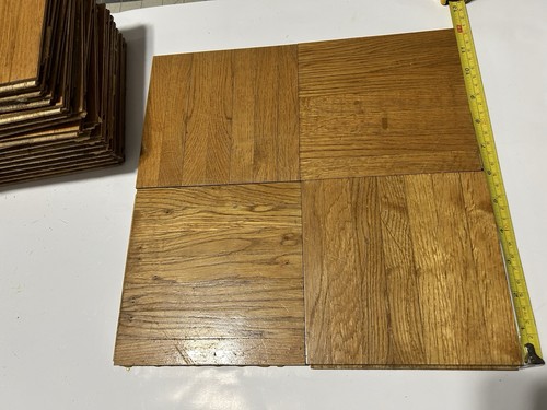 Solid Oak Parquet Flooring 6x6 20 Tiles 5 Sq Ft Reclaimed Hardwood Lot