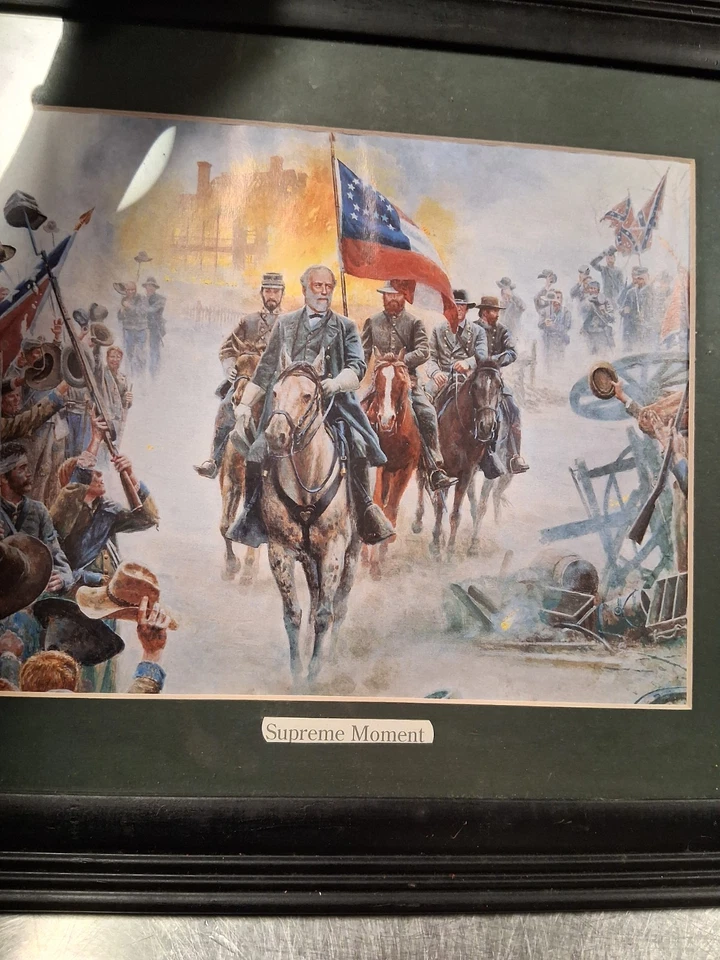 Mort Kunstler Civil War Print His Supreme Moment Custom Framed - Image 3 of 4