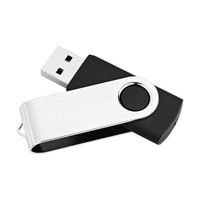 MEDIARANGE MR908NTRL 8GB USB Type A 2.0 17MB/s Swivel Black Silver Swivel 8