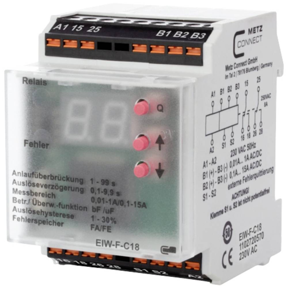 Relais de surveillance 230V Metz Connect 1102720570 pour armoire électrique industrielle