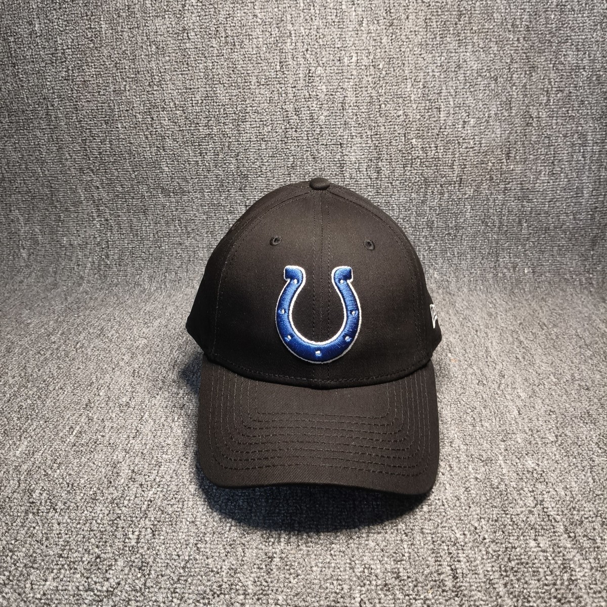 New Era Indianapolis Colts NFL Black Hook and Loop Hat Cap