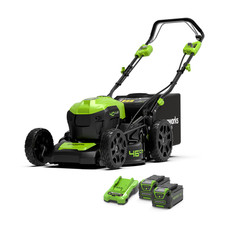 40V Akku Rasenm&auml;her Selbstfahrend 46cm Greenworks GD40LM46SPK4X + 2X 4Ah Battery