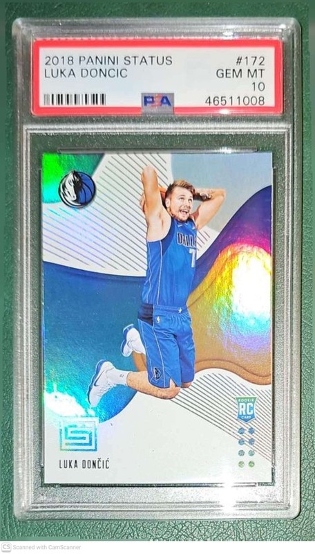 PSA 10 LUKA DONCIC 2018 PANINI STATUS ROOKIE RC SP #172 DALLAS MAVERICKS LAKERS