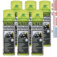Petec Bremsenreiniger Teilereiniger 6X 500Ml RüCkstandsfrei üBerkopf Anwendbar