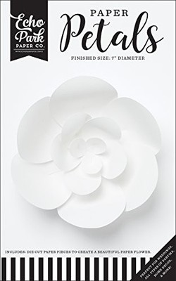 Echo Park Paper Company 3DR001 White Small Rose