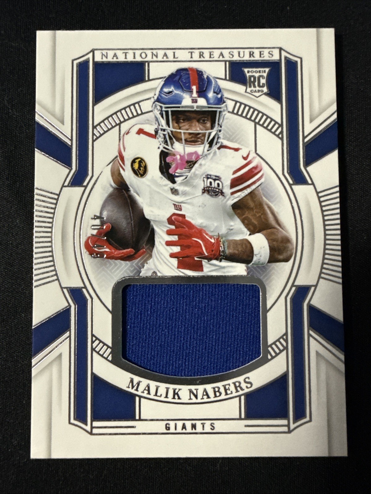 2024 National Treasures Franchise Treasures Jersey #40/49 Malik Nabers RC
