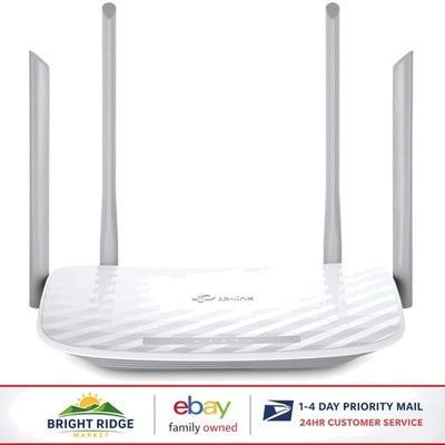 Dual Band WiFi Router with 4 Fast Ethernet Ports and Guest Mode Access